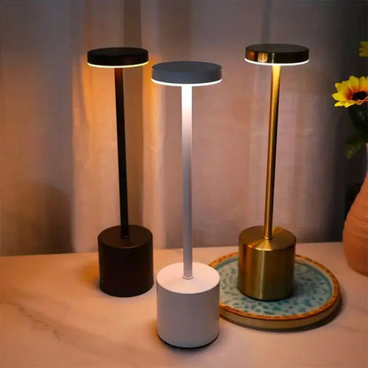 1/2PCS I-shaped Table Lamp Bar Table Lamp Retro Bedside Table Lamp Rechargeable LED Table Lamp with Touch Sensor 3 Colors