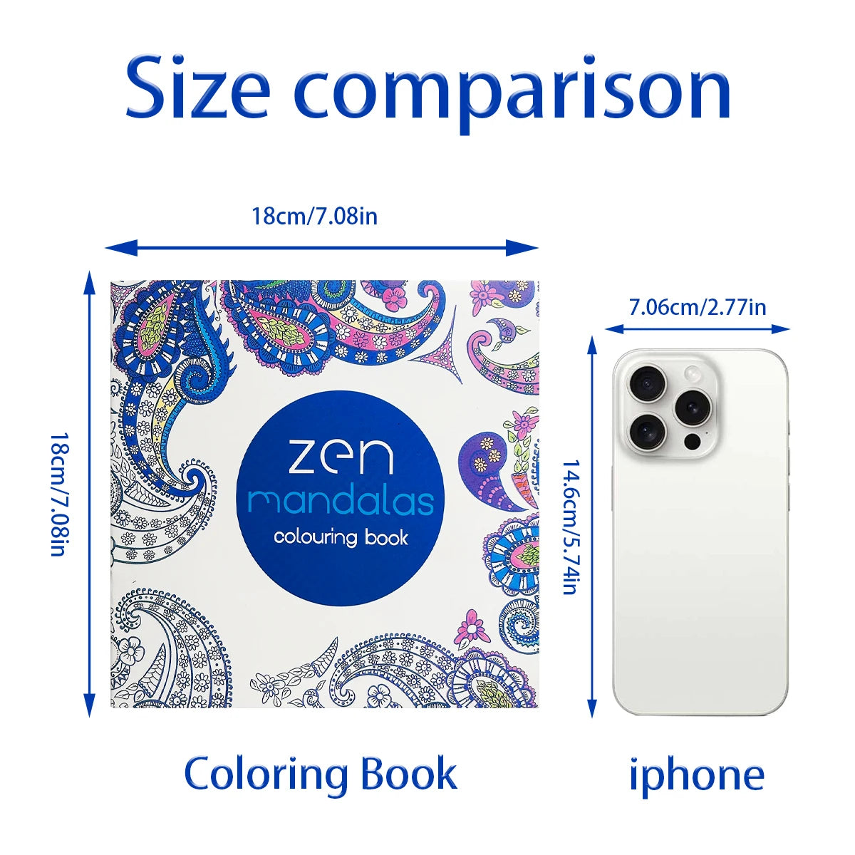 "Zen Mandalas Colouring Book: Intricate Paisley & Mandala Designs, Adult Relaxation Coloring Book for Mindfulness and Creativity