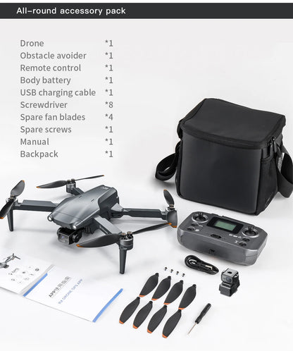 2025 New L600 PRO MAX GPS Drone 5KM 4K Professional HD Dual Camera 3-Axis Gimbal 360 Obstacle Avoidance Brushless Quadcopter Toy