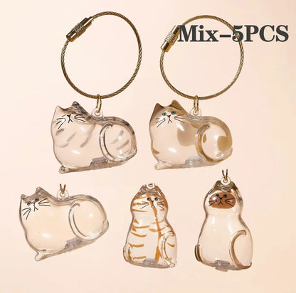 Pet Hair Keepsake Box Memorial Bottle for Cat Fur Storage Container for DIY Decoration Gift for Pet Lovers Home Display