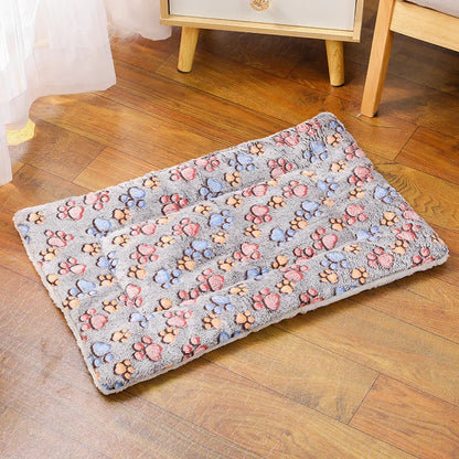 Pet Dog Bed All Season Warm Thick Sleeping Cat Nest Cushion Soft Pet Dog Sofa Mat Elastic Cat Bed for Medium Dog Accessories