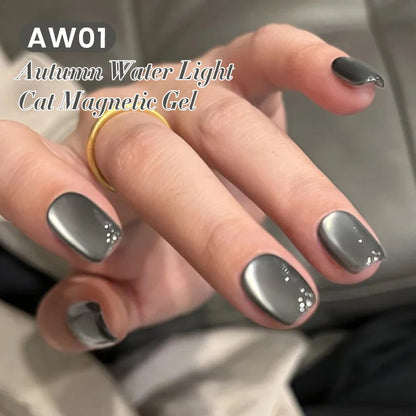 BORN PRETTY 10ml Water Light Cat Magnetic Gel for Autumn Winter Naills Semi Permanent Soak Off UV Gel Manicure Nail Art Varnish