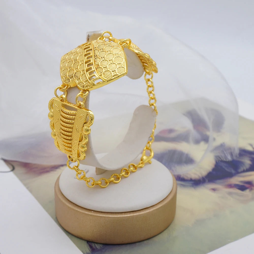 2023 Fine Jewelry Sets For Women Dubai Bridal Wedding Gifts Necklace Bracelet Earrings Ring Jewellery Set African Bead jewelry