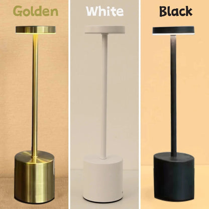 Classic Table Lamp USB Rechargeable Night Light Stepless Dimming Touch Desk Lamp 3 Colors Bedside Lamp Hotel Bar Decoration