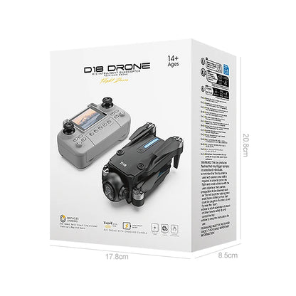 2025 New D18 Drone 8K Aerial HD Dual Camera Photography Intelligent Obstacle Avoidance Brushless Power Foldable Quadcopter Toys
