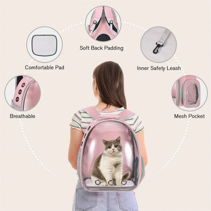 Cat Carrier Backpack Airline Approved Pet Carrier for Small Medium Cats Puppies Travel Hiking Camping Durable Pet Backpack
