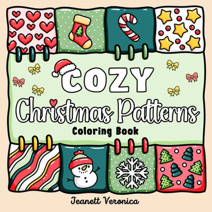 Coloring Book For Adults And Teens Featuring Adorable Christmas Creatures Cartoon Coloring Book To Relax In A Cozy Hygge Moment