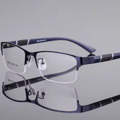 Reading Glasses Men Women High Quality Half-frame Diopter Glasses Business Male Presbyopic Eyeglasses +1.0 1.5 2.0 2.5 3.0 3.5 4