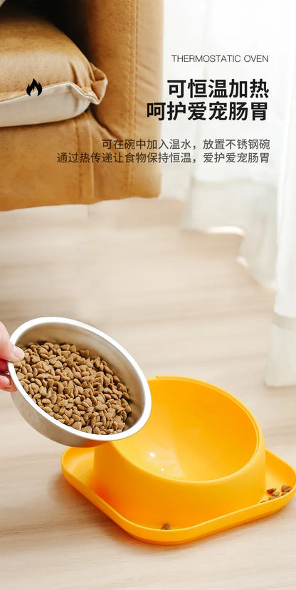 Pet bowl cat bowl oblique mouth bowl dog food bowl anti-knock dog bowl wholesale dog bowl drinking water integrated pet feeder