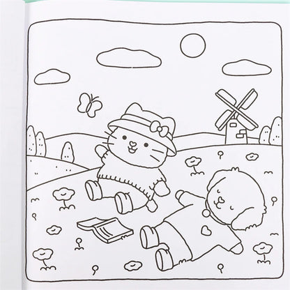 Coloring Book For Adults And Teens Halloween Theme Featuring Adorable Creepy Creatures In Cozy Moments For Relaxation Gift