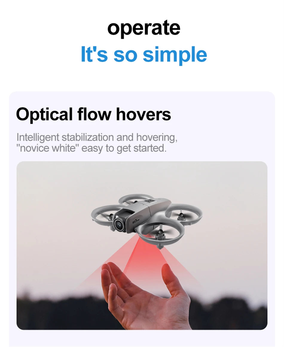 Drones GT3 MINI GPS 8K Professional HD 180° Dual Cameras WIFI Brushless Motors Obstacle Avoidance FPV Foldable Quadcopter Toys