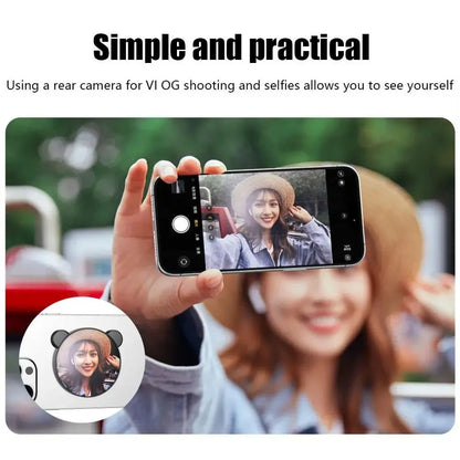 Magnetic Phone Rear Selfie Vlog Mirror HD Photo Assist Camera Convex Mirror for iPhone Photography Accessories Streaming Selfie
