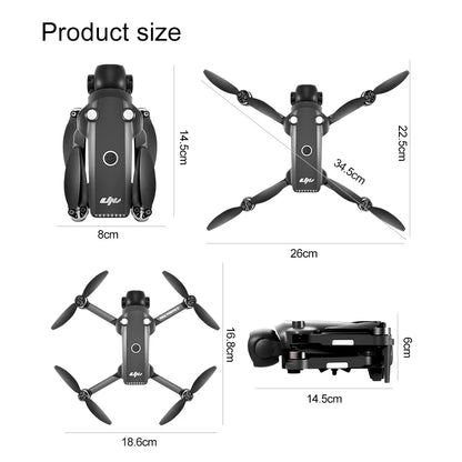Drone 4K Profissional HD Dual-Camera Obstacle Avoidance 5G Wifi With Screen Remote Control Quadcopter Optical Flow Drone