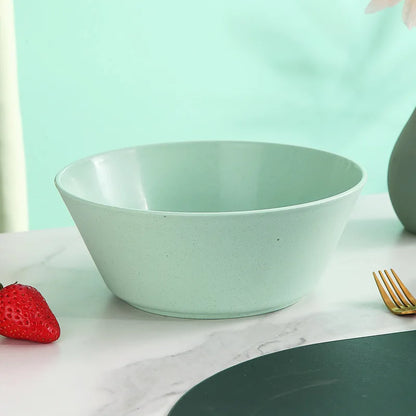 Wheat Straw Soup Bowl Microwavable Plastic Tableware Fruit Salad Bowls Cereal Ramen Pasta Dishes Dinner Plate kitchen Utensils