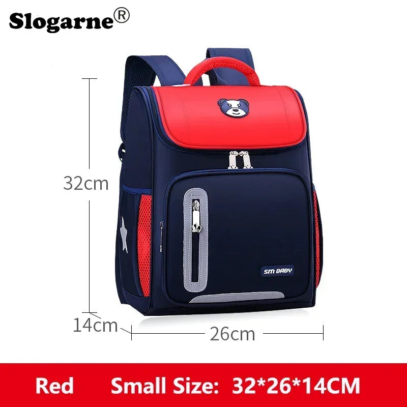 Students Simple Primary School Bags Boys 1-6 Grade Spine Protection Burden Reduction Schoolbag Girls Backpack Unisex Mochila Bag