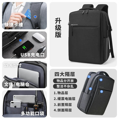 40L Laptop Backpack Durable 17 Inch for Men Women with USB Charger Port & Luggage Sleeve Sturdy College Rucksack Bag For Macbook
