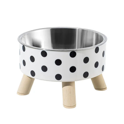 Pet Bowl Anti-knock Non-slip Four-corner Large Capacity Dog Rice Bowl Anti-cervical Cat Pet Single