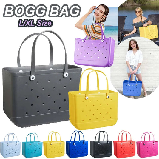 Bogg Bag Mini Childs Beach Rubber Tote Bags XL L M Size EVA Waterproof Summer Storage Basket Women Shopping Bag Kid Beach Bag