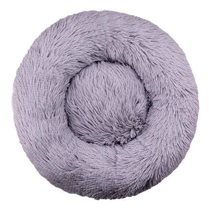 Round Pet Bed for Large,Medium and Small Dogs House Bed Soft Cats Bed Long Plush Dog House for Dogs House Winter Warm Sleeping