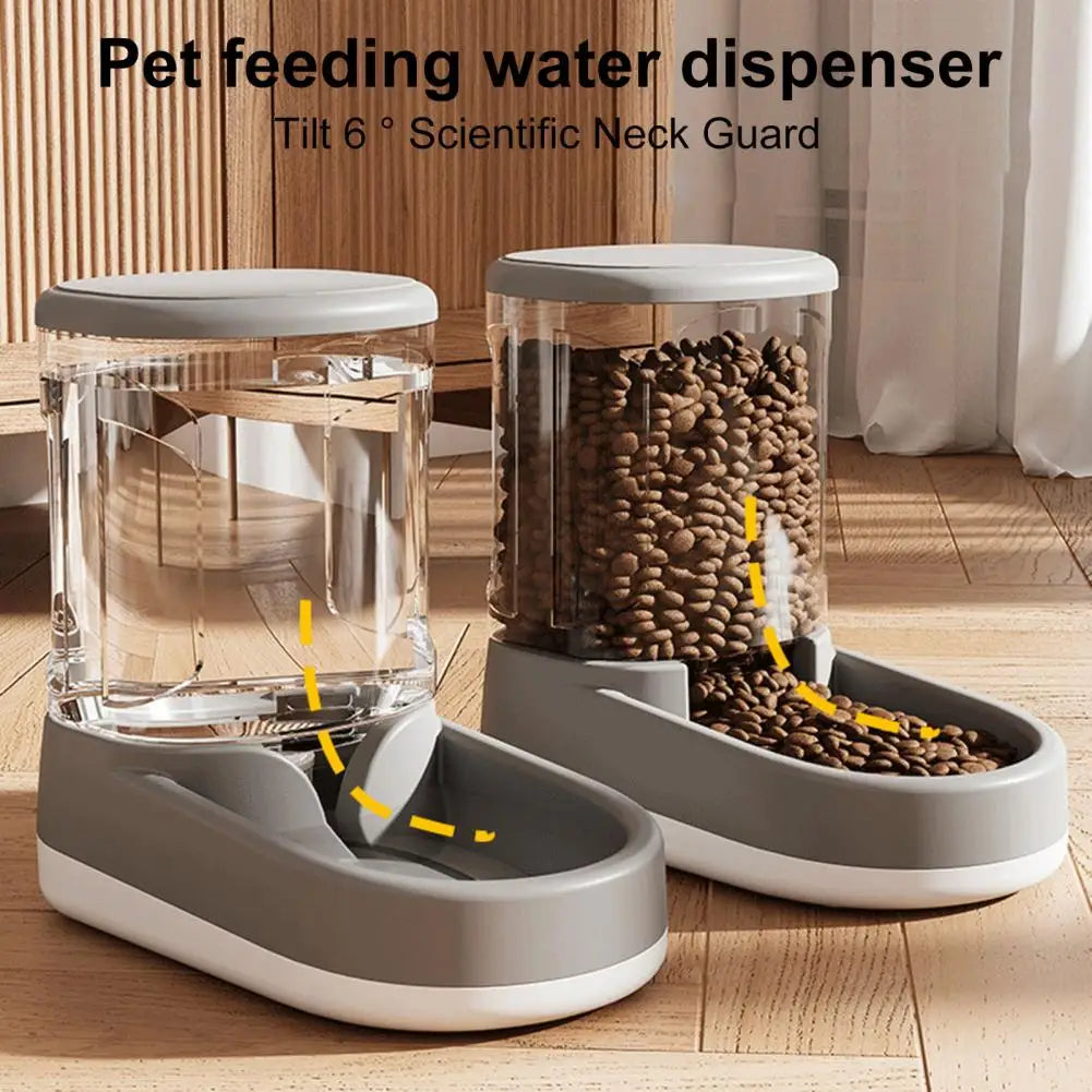 Self-refilling Pet Water Dispenser Pet Water Fountain Automatic Pet Water Food Dispenser with for Cats for Small for Kitten