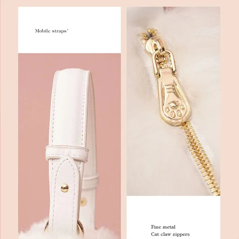 Cat bag, Messenger Bag, versatile small and cute, fashionable bag Women's Cross bag autumn and winter high-level design