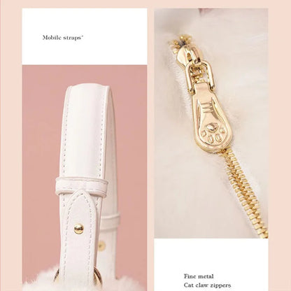 Cat bag, Messenger Bag, versatile small and cute, fashionable bag Women's Cross bag autumn and winter high-level design