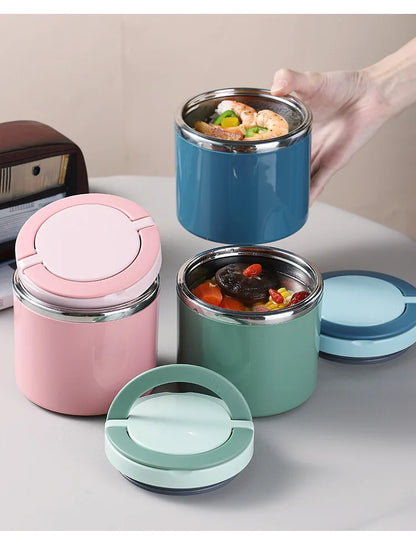 630ml Snoopys Food Thermal Jar Insulated Soup Cup Stainless Steel Vacuum Lunch Box with Handle Portable Sealed Bento Boxes Gift