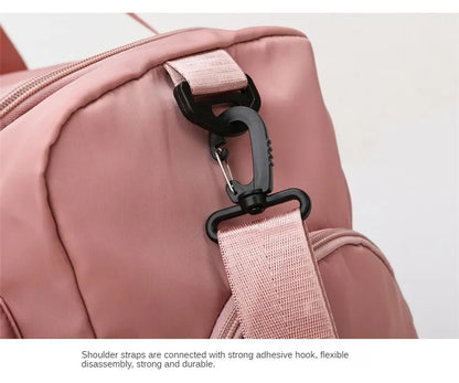 Carry On Travel Bag Large Capacity Gym Bag Weekender Overnight Duffle Bags With Shoe Compartment Sports Fitness Bags for Women