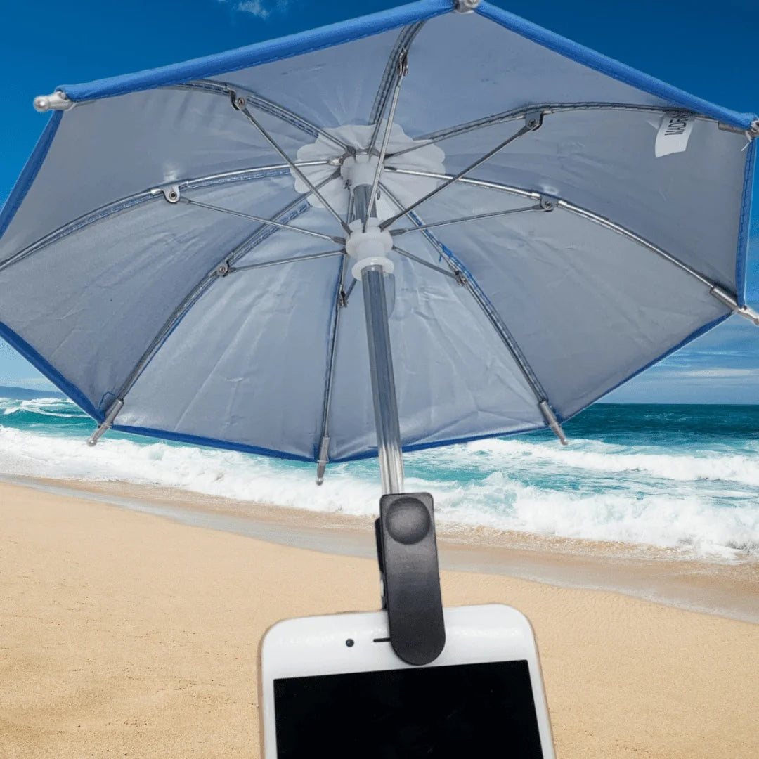 Creative Mini Umbrella Phone Stand Universal Waterproof Holder for Smartphones Portable Outdoor Rain Sun Accessory