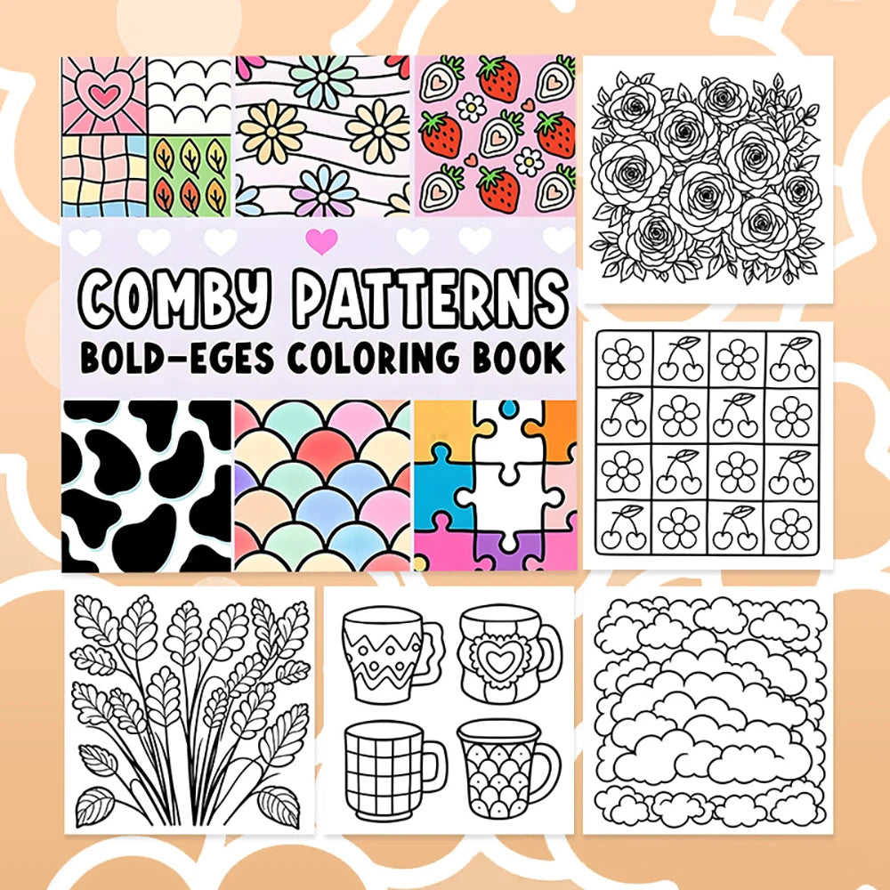 Coloring Book for Kids & Adults: Large Drawing Sketchbook with Blank Pages, Perfect for Sketching, Art Supplies ﻿