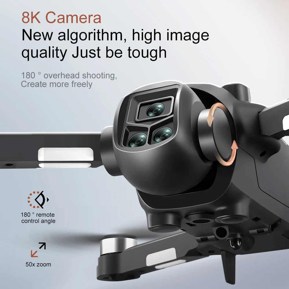 Drone 4K Profissional HD Dual-Camera Obstacle Avoidance 5G Wifi With Screen Remote Control Quadcopter Optical Flow Drone