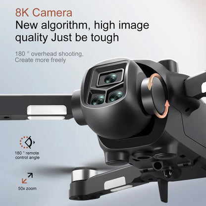 Drone 4K Profissional HD Dual-Camera Obstacle Avoidance 5G Wifi With Screen Remote Control Quadcopter Optical Flow Drone