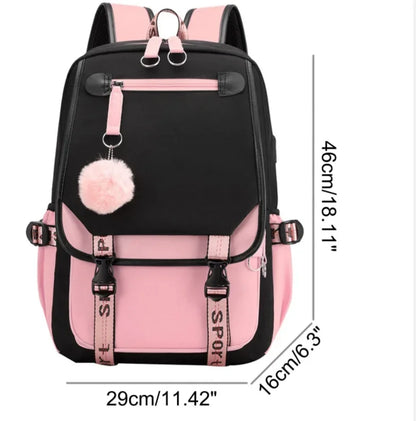 KPop Demon Hunters Backpack Students Large Capacity Backpack K-Pop Demon Hunters Fans Gift Girls School Bags Travel Backpack