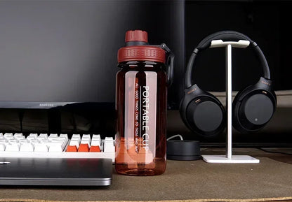 1PC 1000ML Creative Space Cup Large Capacity Sports Water Bottle for Fitness Enthusiasts Easy Carry Hydration Shaker Bottle
