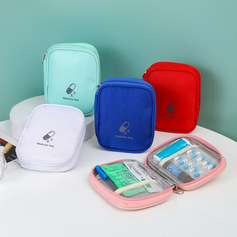 Portable Storage Bag First Aid Emergency Medicine Bag Outdoor Pill Survival Organizer Emergency Kits Package Travel Accessories
