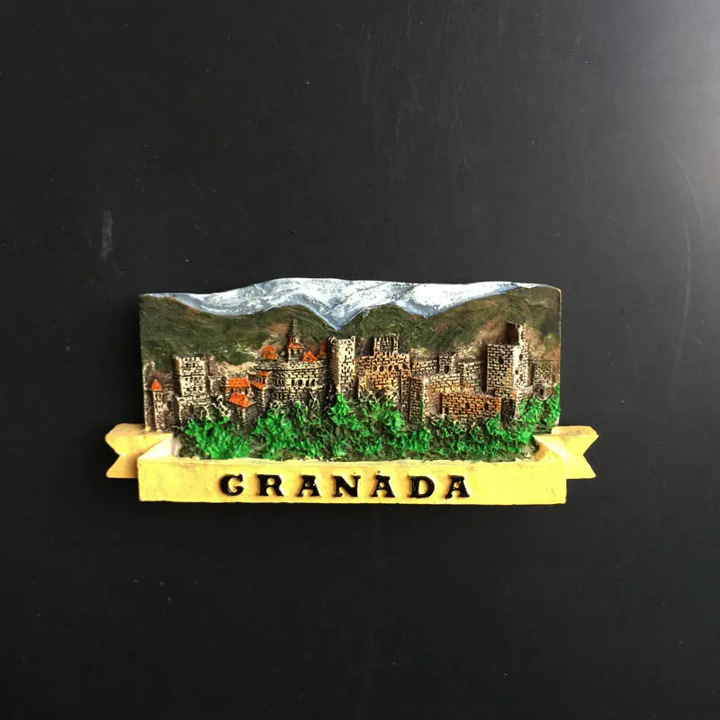 Europe Spain 3D Refrigerator Magnet Tourist Souvenirs Stickers,Home & Kitchen Decoration Fridge Magnet Message Sticker