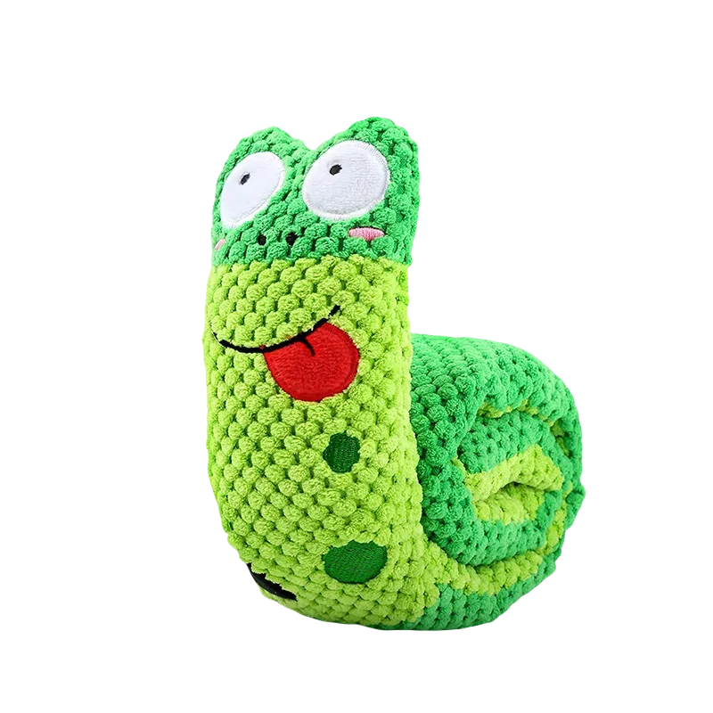 Snail Pet Plush Toy Dog Puzzle Feeder Toys Interactive Sniffing Dogs Toy For Grinding Teeth Food Olfactory Training Pet Supplies