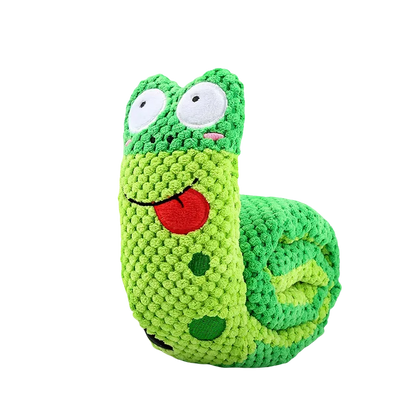 Snail Pet Plush Toy Dog Puzzle Feeder Toys Interactive Sniffing Dogs Toy For Grinding Teeth Food Olfactory Training Pet Supplies