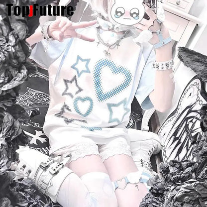 Women Y2K Girl bloody punk Harajuku Gothic Lolita sick injured short necklace Halloween cosplay props subculture Chokers Choker