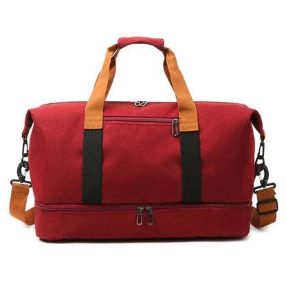 Large-capacity portable travel bag, lightweight gym bags, independent shoe compartment, shoulder messenger bag Дорожные сумки 가방