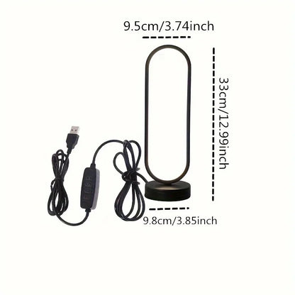 Creative Lamp Bedroom Ring Lamp Living Room Three-color Dimming Bedside Lamp LED Night Light
