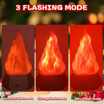 LED simulation flame light outdoor waterproof atmosphere decoration camping light USB desktop nightlight lamp