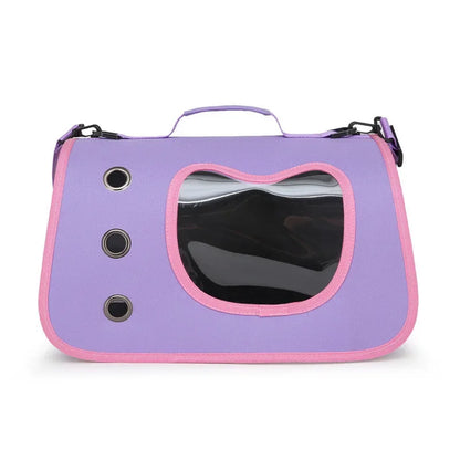 Cat Shoulder Bags High-capacity Cat Bag Foldable Hand-held Space Capsule Mesh Breathable Outing Pet Crossbody Bag Pet Backpack