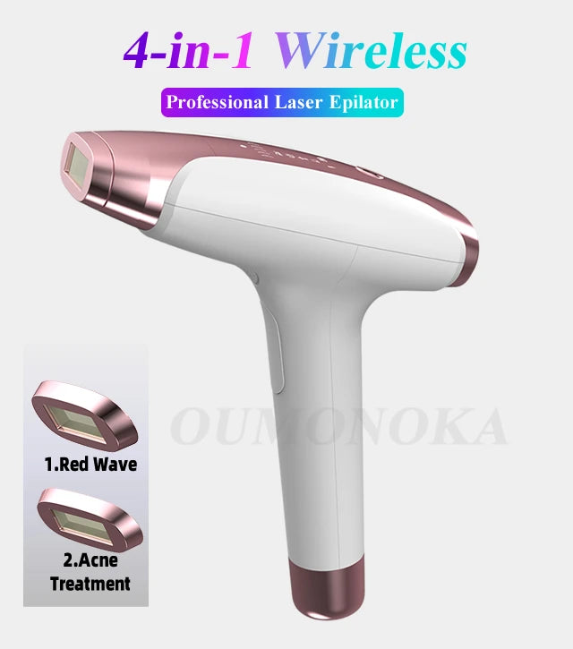 4-in-1 Laser Epilator Laser Hot Sell Permanent IPL Photoepilator Hair Removal Painless Electric Epilator Machine