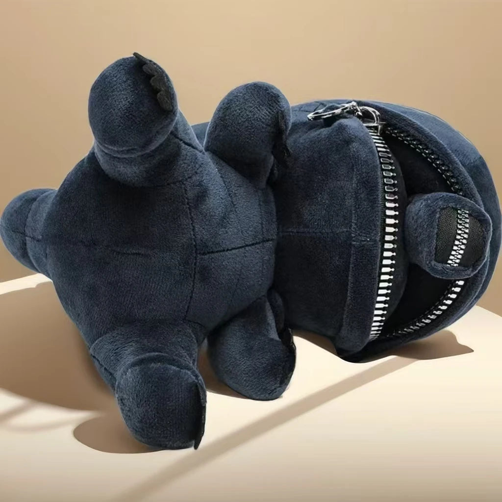 Alien Xenomorph Shaped Zipper Mouth Plush Soft Stuffed Animal Plush Cool Plush ToyGreat Gifts for Boys and Girls Room Decoration
