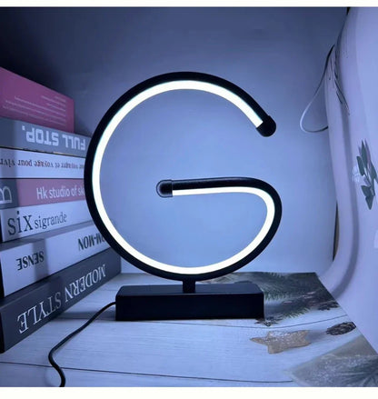 Slaapkamer Ringlamp Woonkamer Driekleurig Dimbare Bedlampje Led Nachtlampje Ambient Light Desk Nightstand Table Accessories