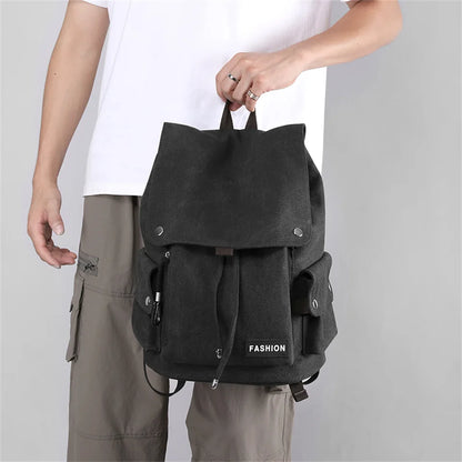 Men Backpack Retro Travel Bagpack Large Capacity Backbag College Student school bags for teenager Men Shoulder bag