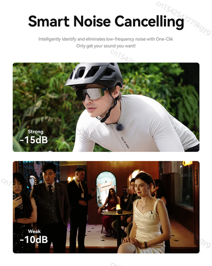 Hollyland Lark M2S Wireless Microphone for iPhone Camera Android PC Noise Cancellation Microphone for Photography Vlog Interview