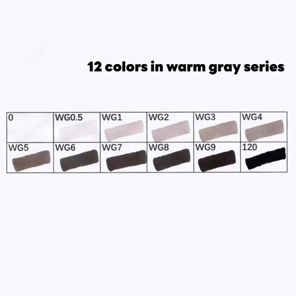 12 Colors Alcohol Based Markers Set Dual Tip Sketching Drawing Markers Animation for Adults Kids Painting School Supplies