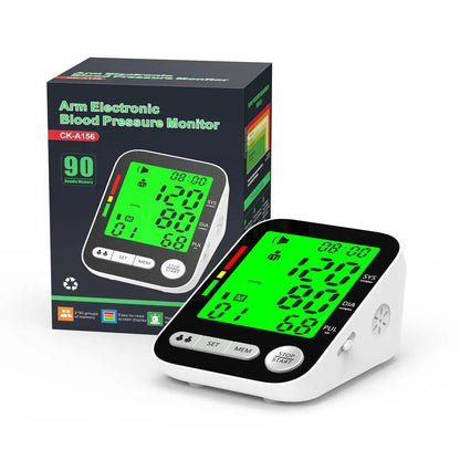 High Accurate Blood Pressure Monitor Digital Sphygmomanometer Bp Monitors Electronic Tonometer Arm Cuff Talking BPM Tensiometer